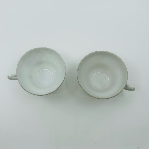 VTG White Rosebud Tea Coffee Cup And Saucer Porcelain 4-Piece Set Made In Japan - Picture 6 of 7